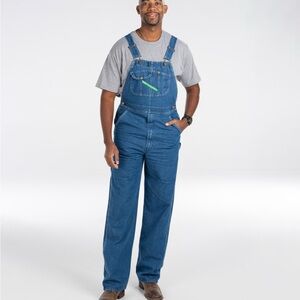 Key Mens Blue Denim Overalls